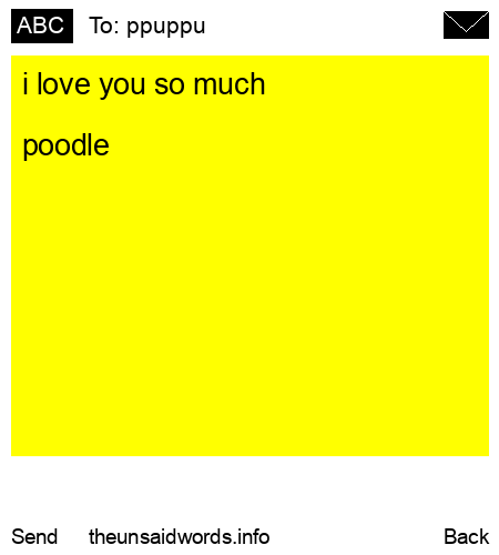 unsent message to ppuppu