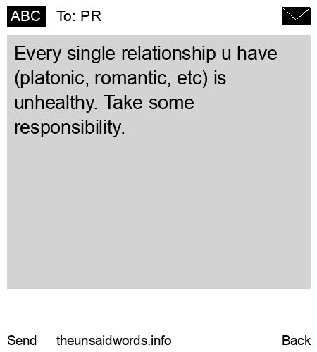 unsent message to PR