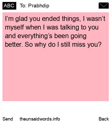 unsent message to Prabhdip