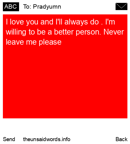 unsent message to Pradyumn 