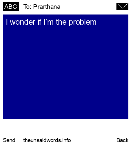 unsent message to Prarthana 