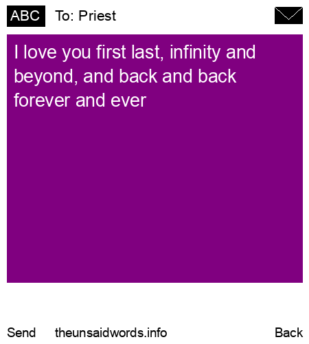 unsent message to Priest