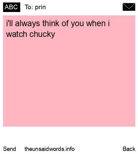 unsent message to prin