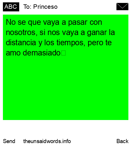 unsent message to Princeso