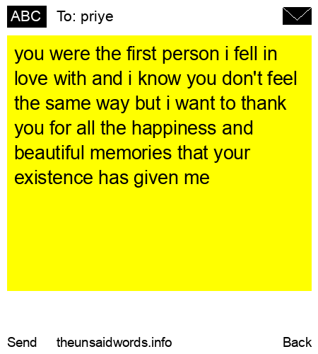 unsent message to priye