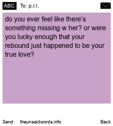 unsent message to p.r.l.