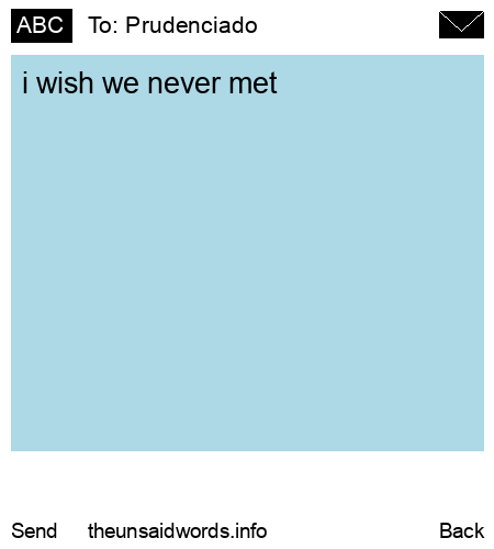unsent message to Prudenciado