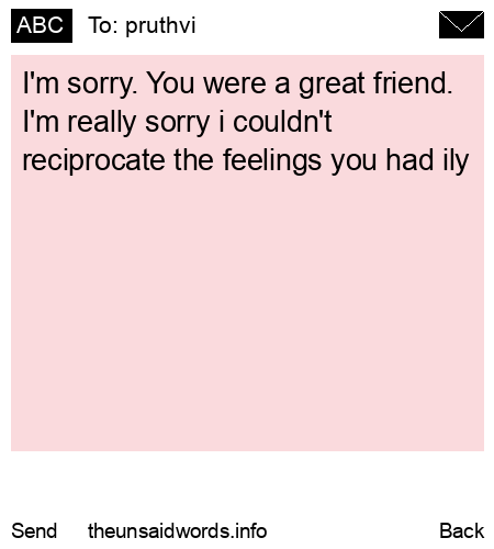 unsent message to pruthvi 