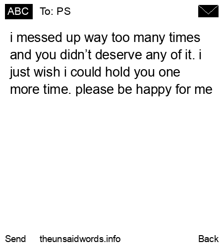 unsent message to PS
