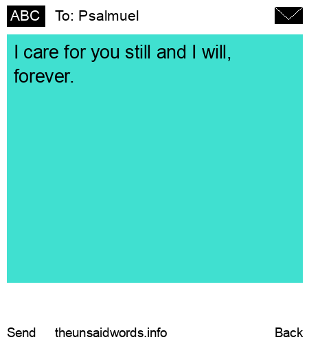 unsent message to Psalmuel