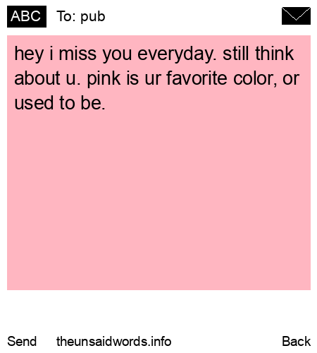 unsent message to pub