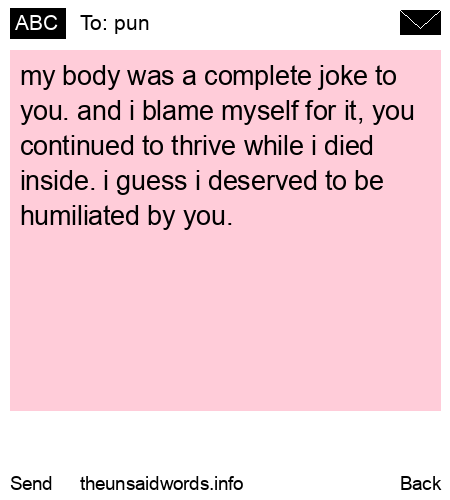 unsent message to pun