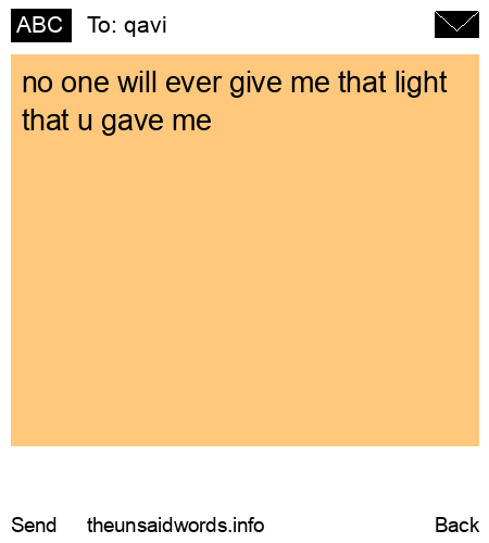 unsent message to qavi