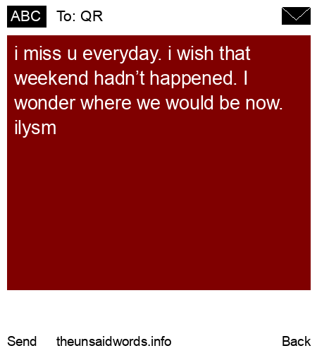 unsent message to QR