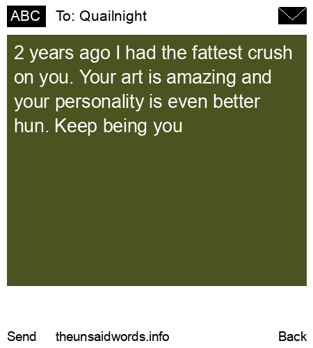 unsent message to Quailnight