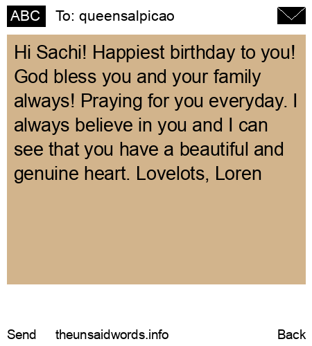unsent message to queensalpicao