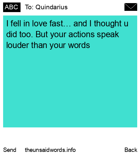 unsent message to Quindarius