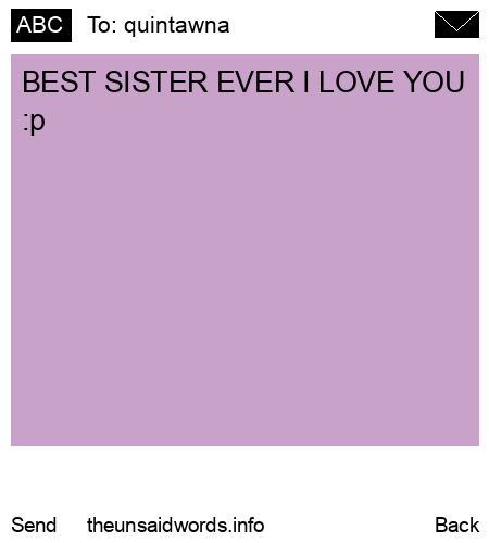 unsent message to quintawna