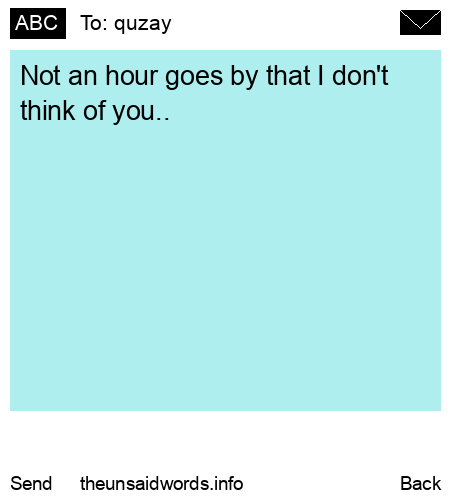 unsent message to quzay