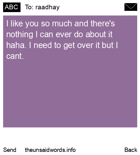 unsent message to raadhay