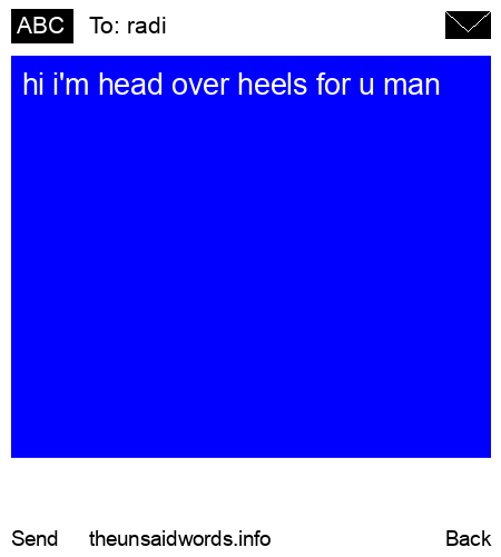 unsent message to radi