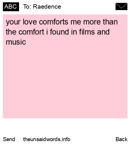 unsent message to Raedence