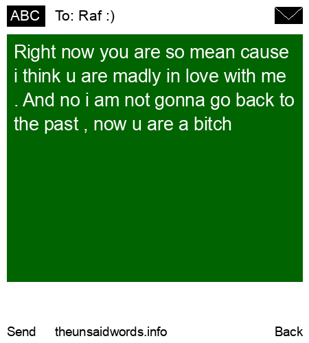 unsent message to Raf :)