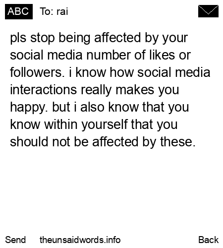 unsent message to rai