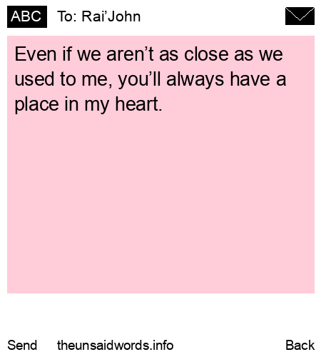 unsent message to Rai’John
