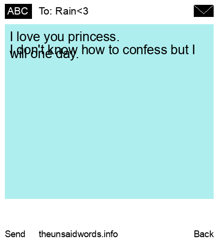 unsent message to Rain<3