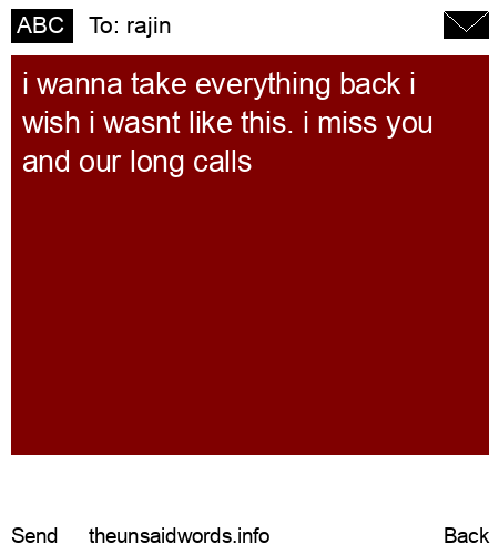 unsent message to rajin