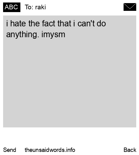 unsent message to raki