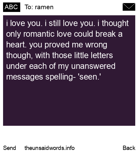 unsent message to ramen
