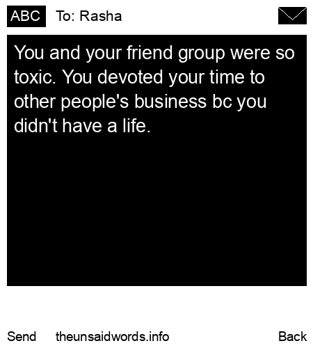 unsent message to Rasha