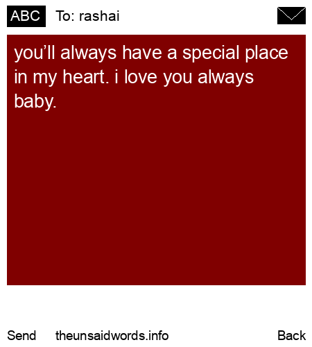 unsent message to rashai