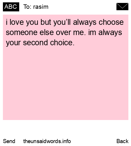unsent message to rasim
