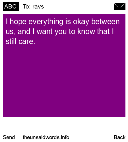 unsent message to ravs