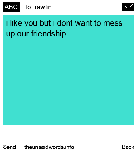 unsent message to rawlin