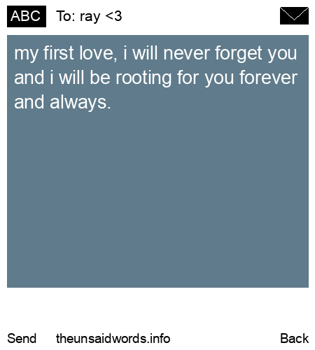 unsent message to ray <3