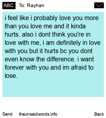 unsent message to Rayhan