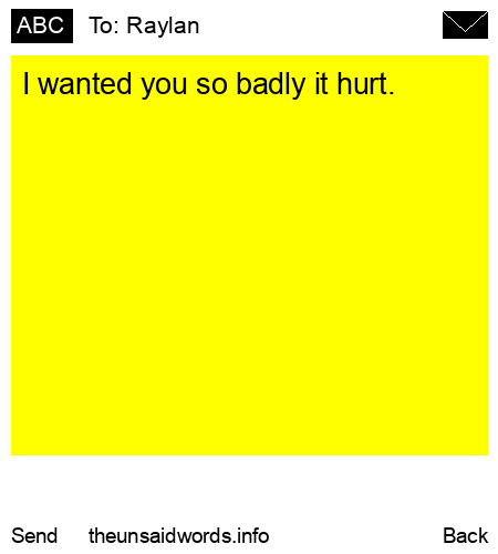 unsent message to Raylan