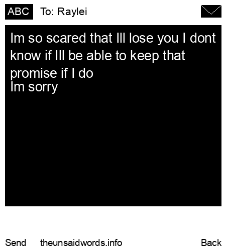 unsent message to Raylei