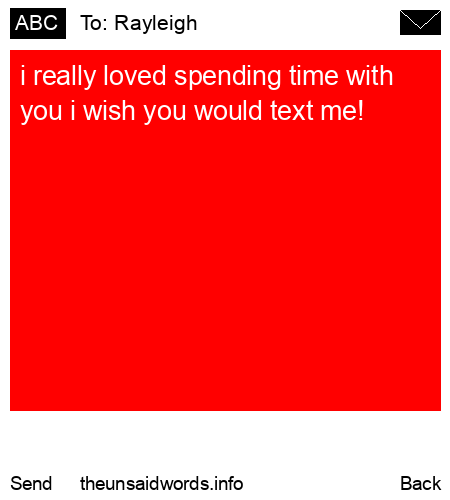 unsent message to Rayleigh 