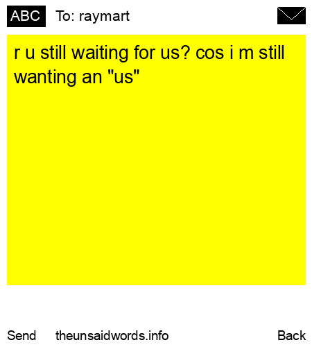 unsent message to raymart