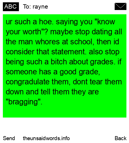 unsent message to rayne