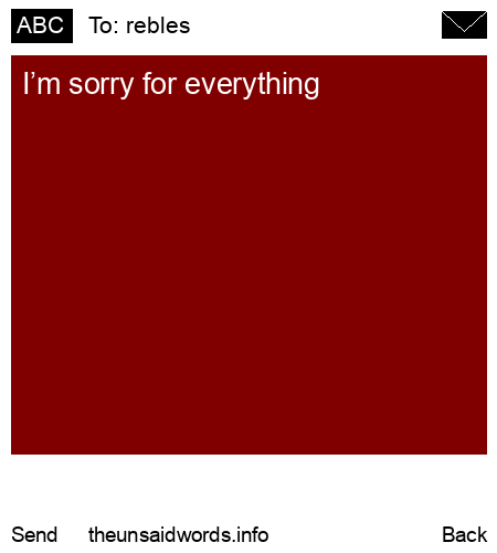 unsent message to rebles