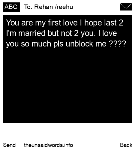 unsent message to Rehan /reehu