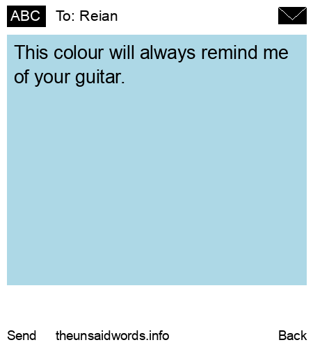 unsent message to Reian