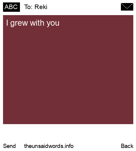 unsent message to Reki
