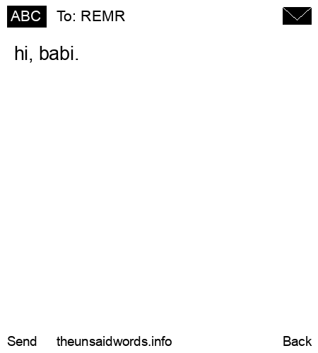 unsent message to REMR